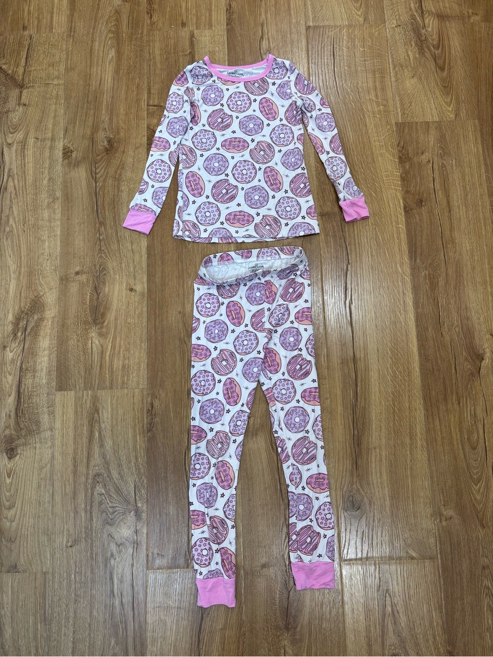 Caden Lane Two Piece Long Sleeve Donut Pajama Set